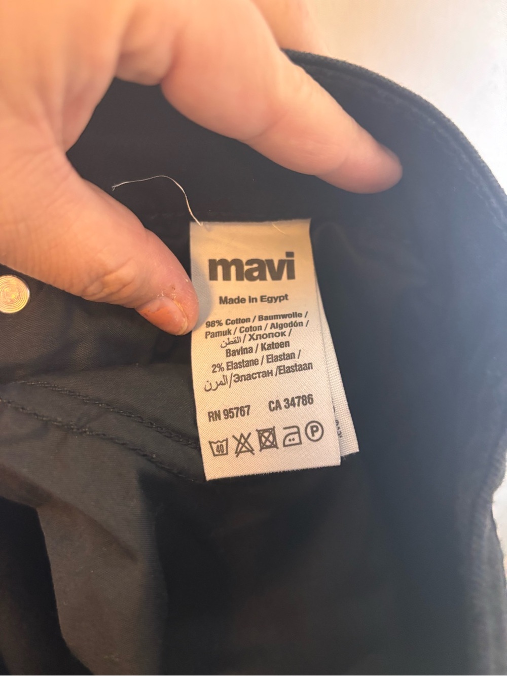 Mavi Jeans Mens 32x30 Black Straight Leg Slim Fit Dark Wash Stretch Denim Jake - Picture 7 of 8